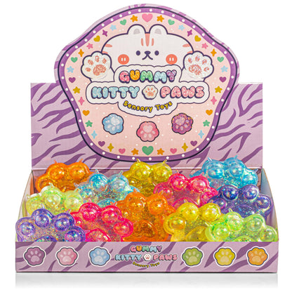 Gummy Kitty Paws Squishy Sensory Toy (12pcs/case)