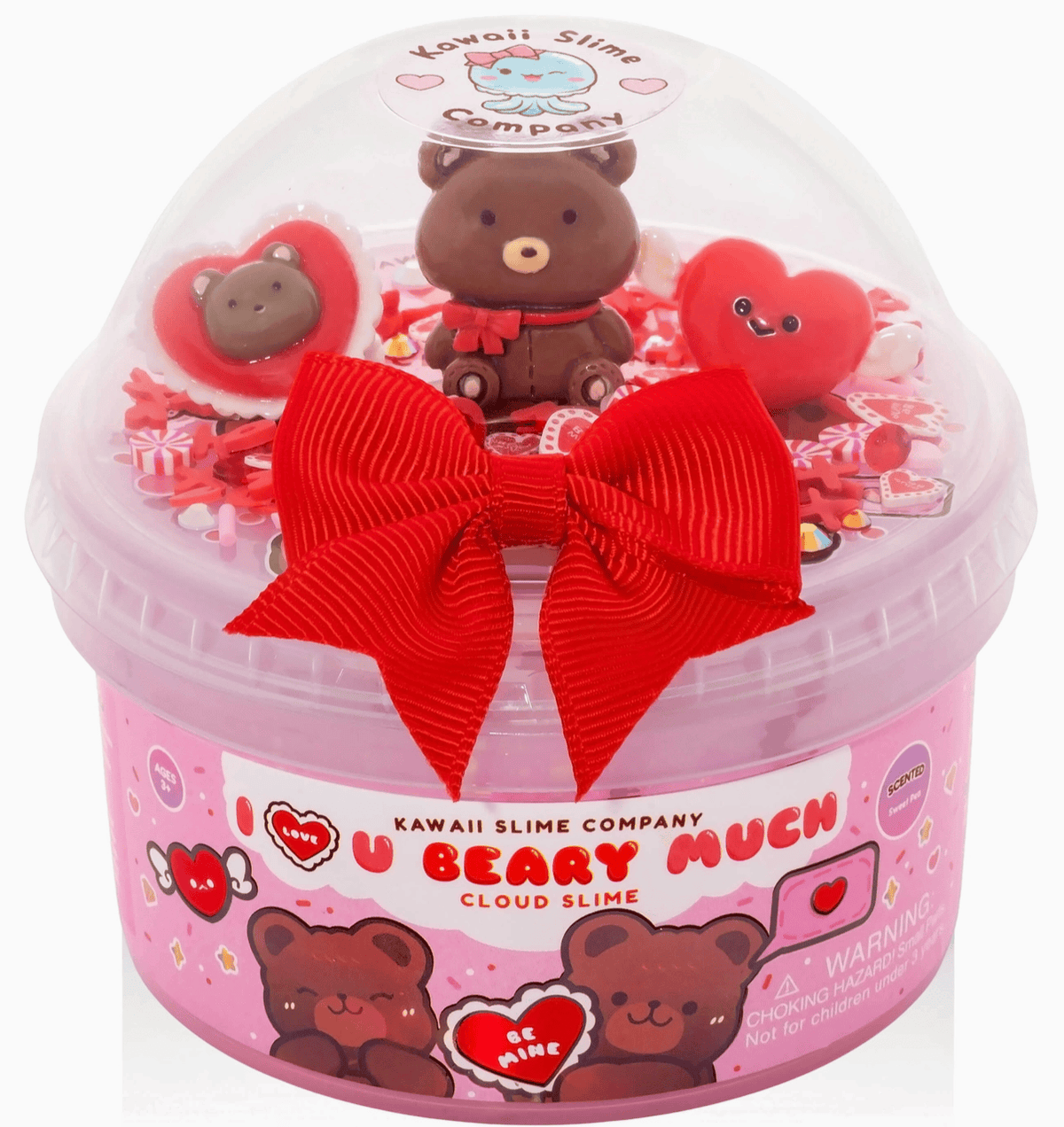 I Love You Beary Much Cloud Signature Dome Slime