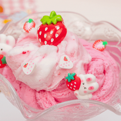 Straw-Bunny Sponge Cake Cloud Creme Signature Dome™ Slime (4pcs/case)