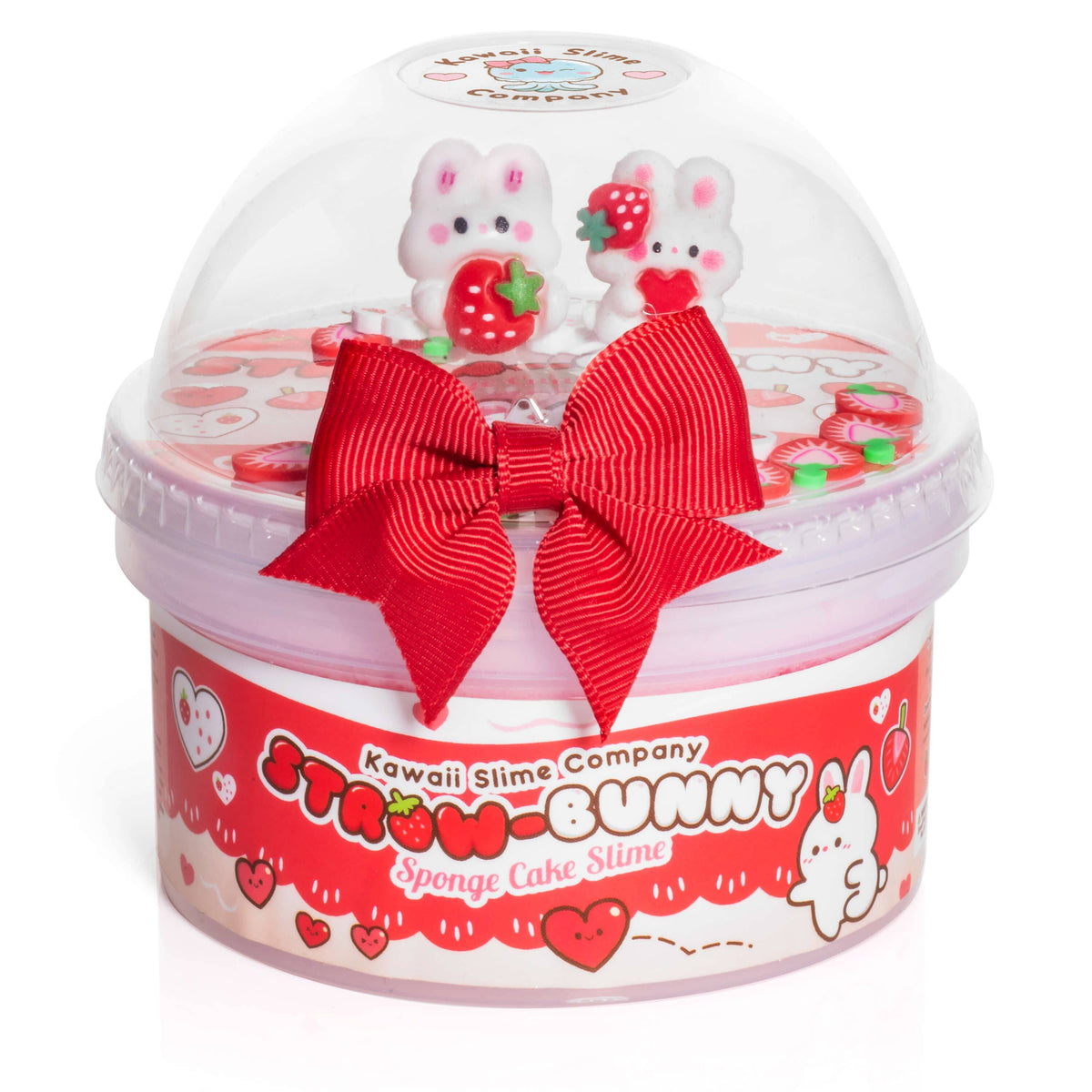 Straw-Bunny Sponge Cake Cloud Creme Signature Dome™ Slime (4pcs/case)