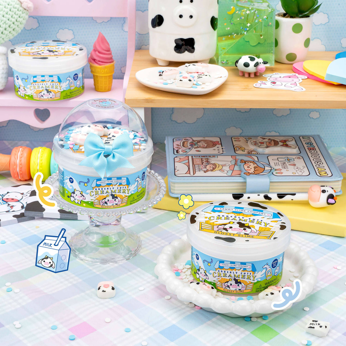 Udderly Cute Creamery Glossy Signature Dome™ Slime (4pcs/case)