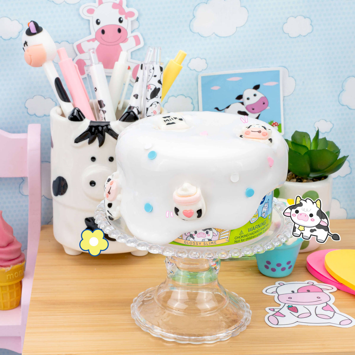 Udderly Cute Creamery Glossy Signature Dome™ Slime (4pcs/case)