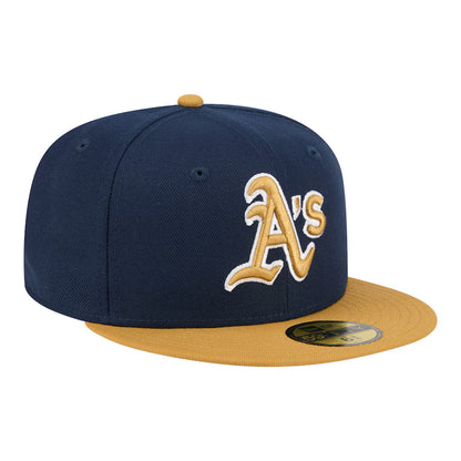 New Era  Athletics Two-Tone Color Pack 59FIFTY Fitted Hat - Navy/Khaki