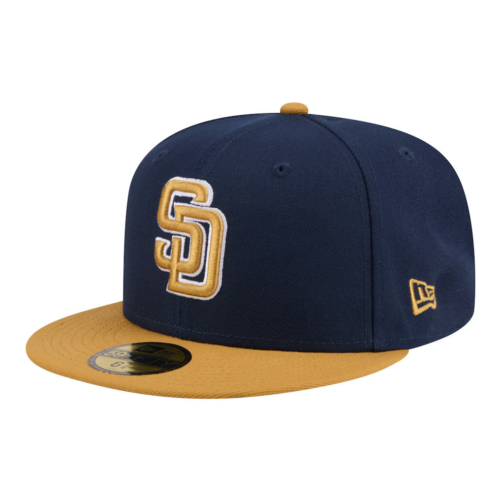 New Era San Diego Padres 2-Tone Color Pack 59FIFTY Fitted Hat-Navy/Khaki