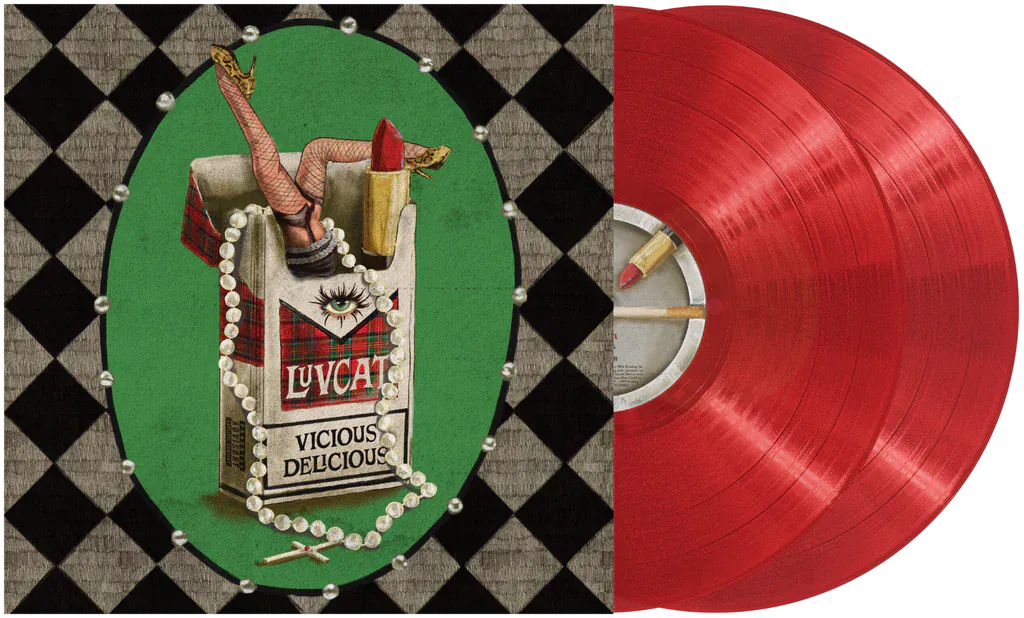 Luvcat -  Vicious Delicious (Indie Exclusive, Clear Vinyl, Red, Gatefold LP Jacket)