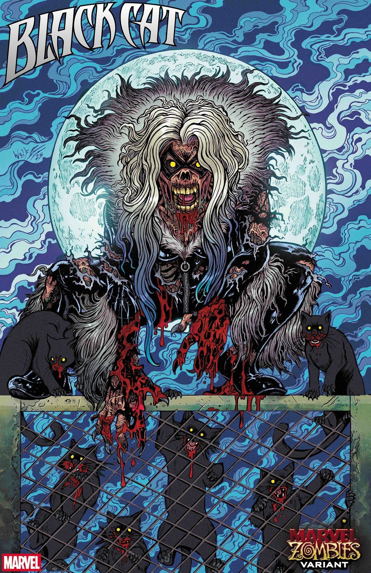 BLACK CAT #3 MARIA WOLF MARVEL ZOMBIES VARIANT