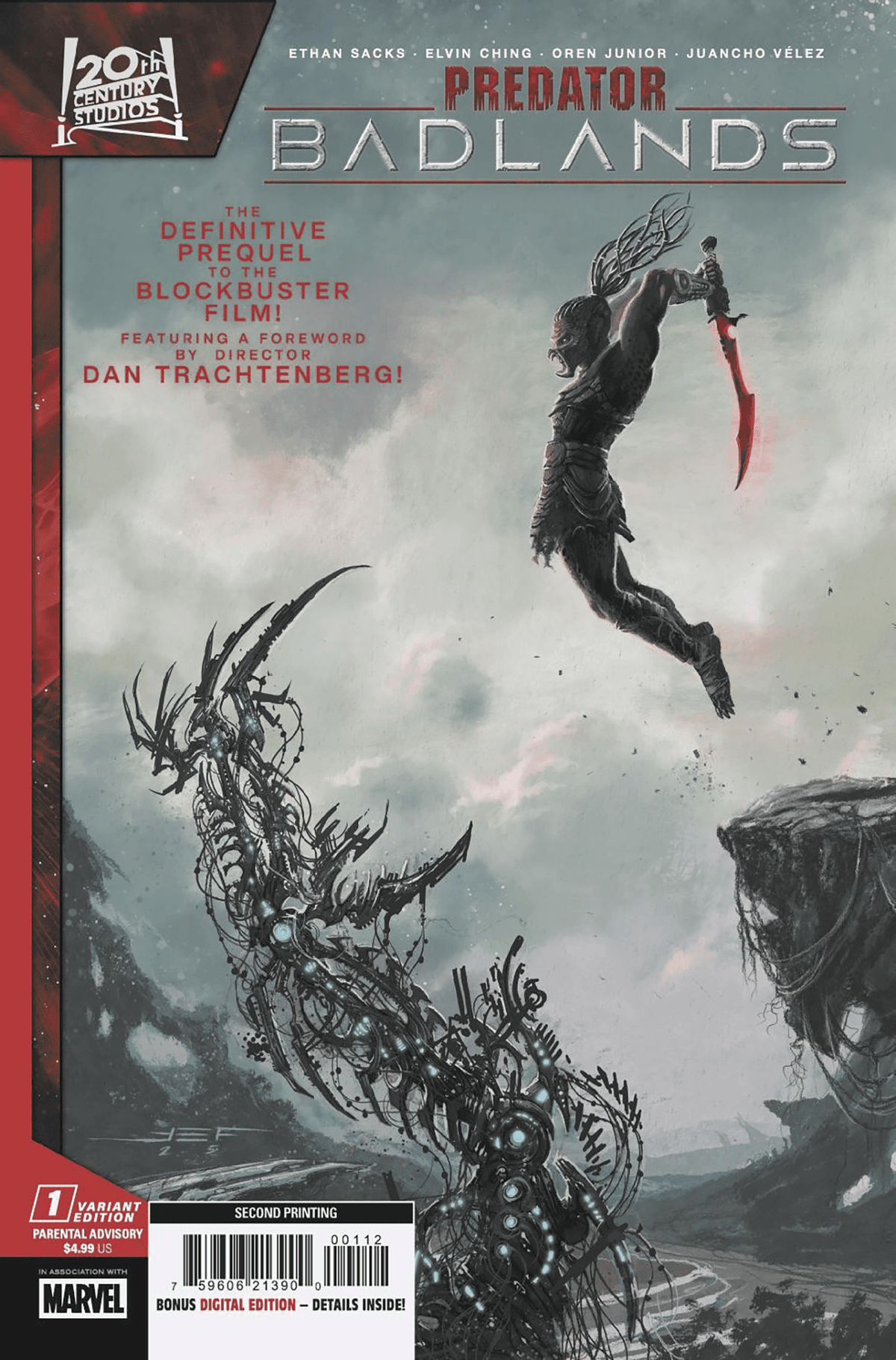 PREDATOR: BADLANDS #1 JUAN FERREYRA 2ND PRINTING VARIANT