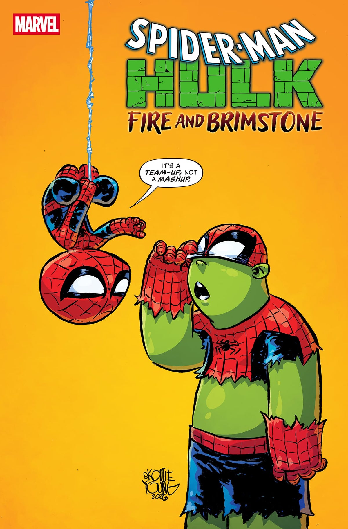 SPIDER-MAN/HULK: FIRE AND BRIMSTONE #1 SKOTTIE YOUNG VARIANT (Release Date: 08/19/2026)