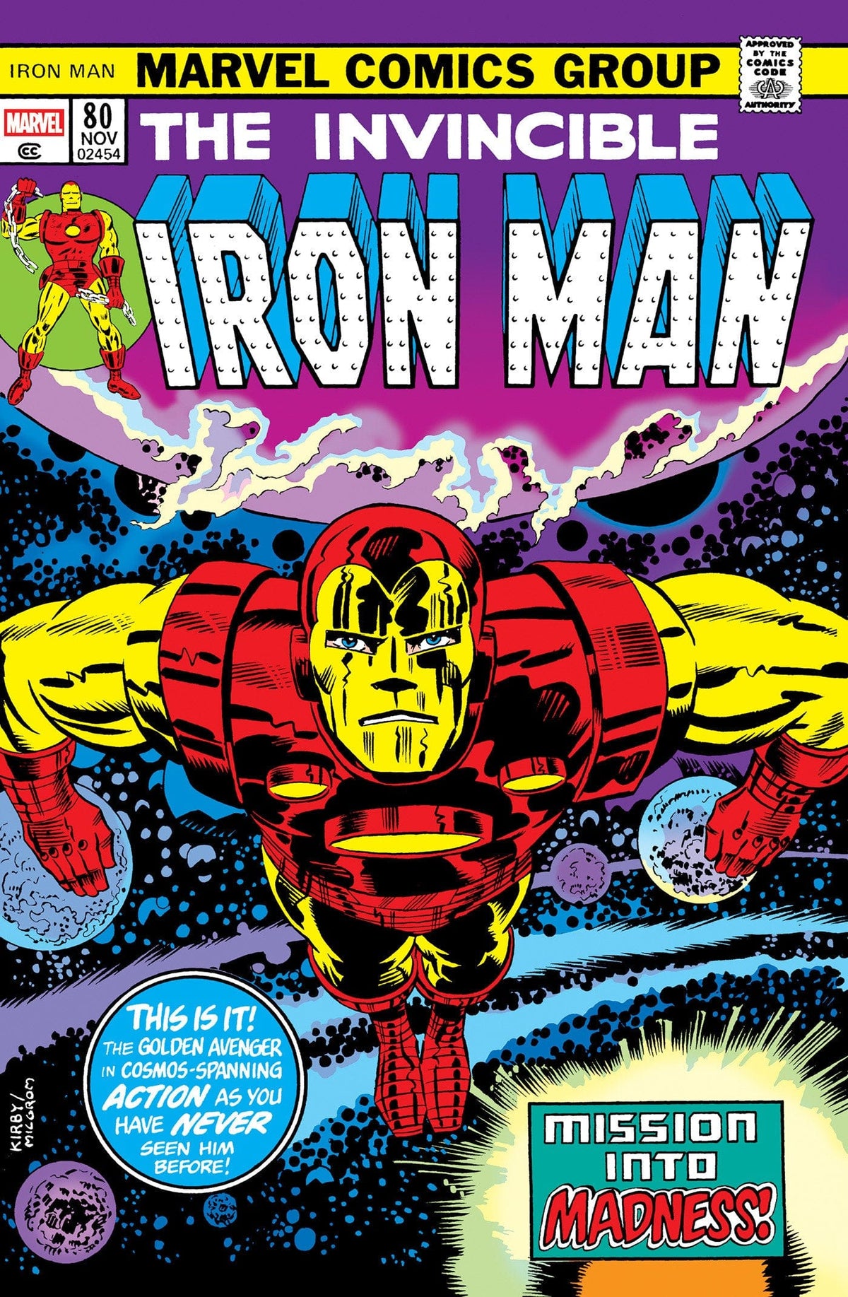 The Invincible Iron Man Omnibus Vol. 4 Jack Kirby Cover [DM Only] HC