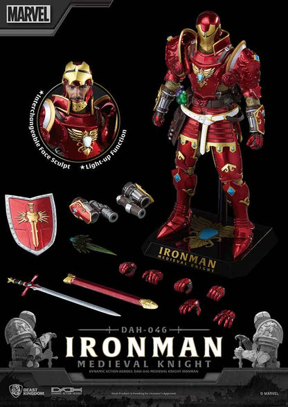 Marvel Iron Man 8 Inch Action Figure Dynamic 8-ction - Medieval Knight Iron Man DAH-046