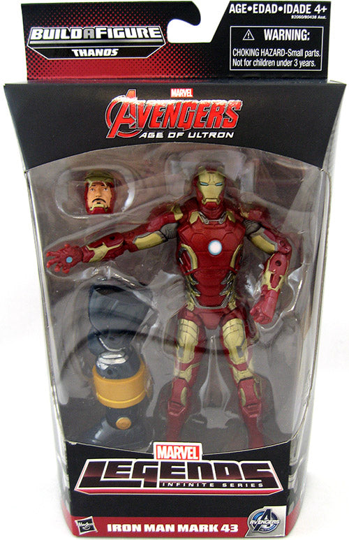 Marvel Legends Avengers 6 Inch Action Figure Comic Thanos Series - Age of Ultron Iron Man Mark 43