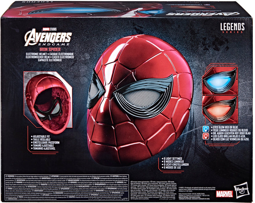 Marvel Legends Avengers Endgame Life Size Prop Replica - Iron Spider Electronic Helmet