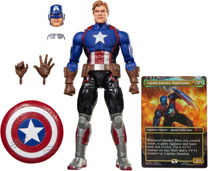 Marvel Legends Avengers 6 Inch Action Figure Magic The Gathering Wave 2 - Captain America (Avengers Twilight) (Pre-Order Ships Oct. 2026)