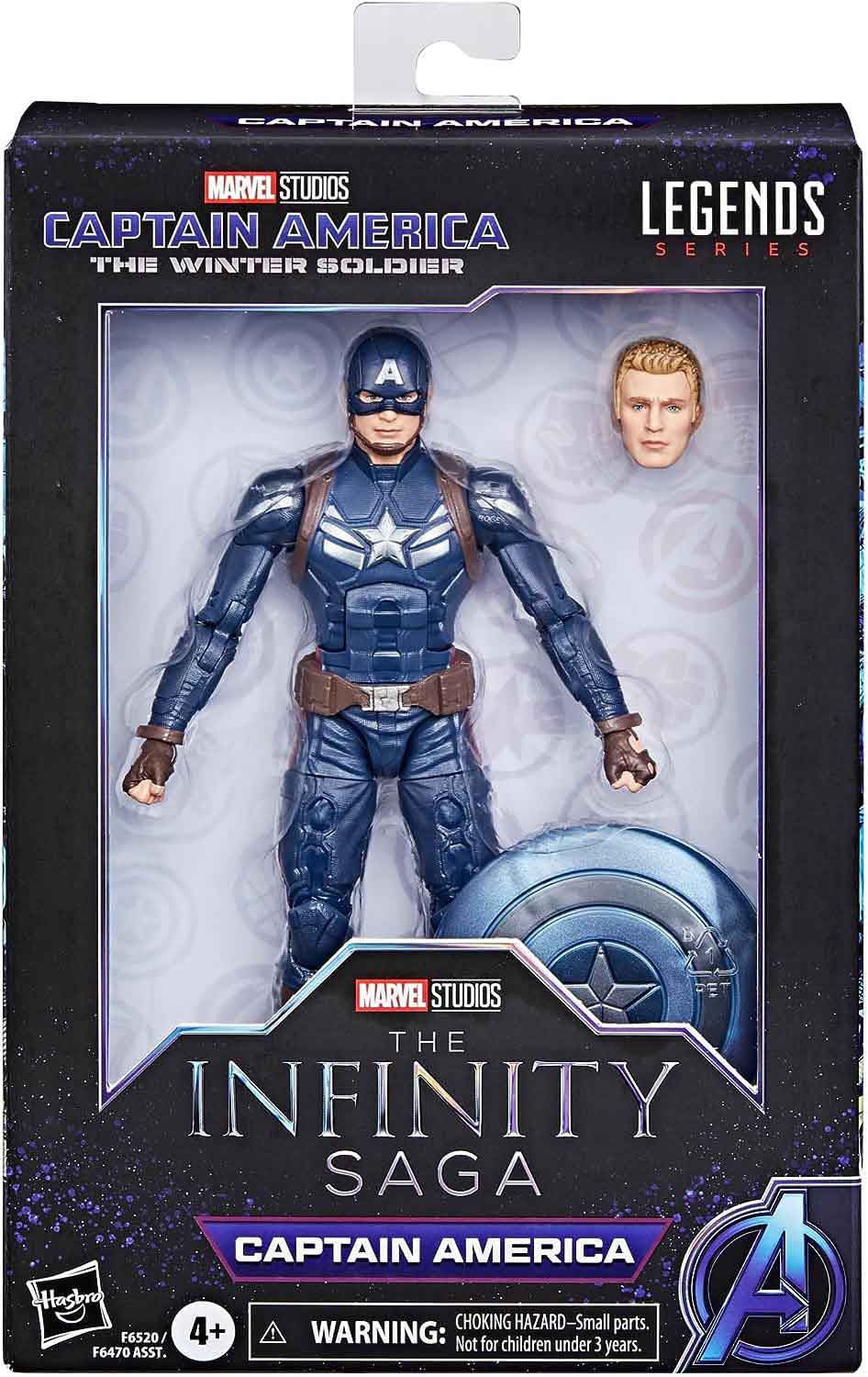 Marvel Legends Avengers 6 Inch Action Figure The Infinity Saga Wave 1 - Captain America (Sub-Standard Packaging)