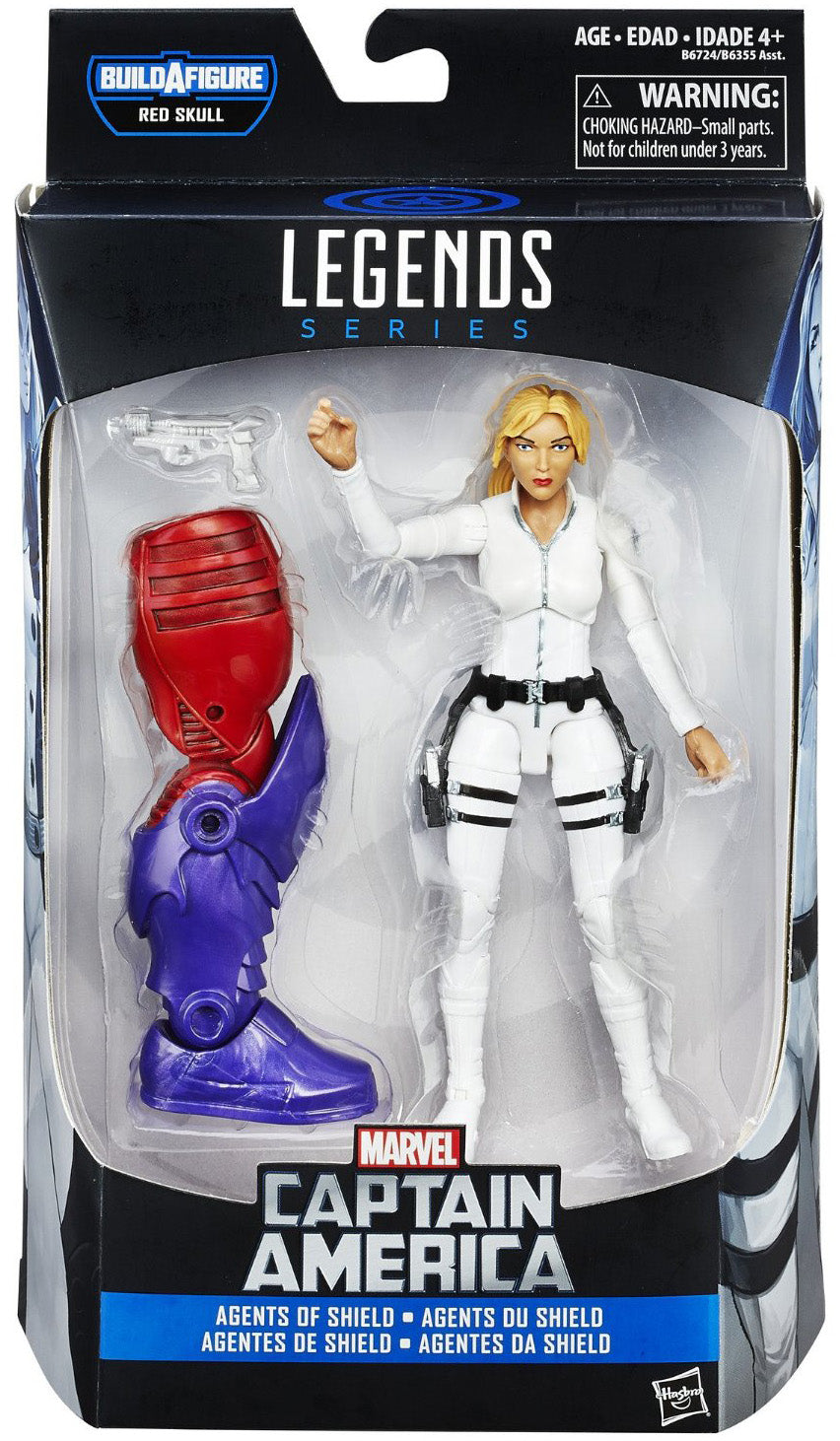 Marvel Legends Captain America 6 Inch Action Figure BAF Red Skull Onslaught - Sharon Carter (Shelf Wear Packaging)
