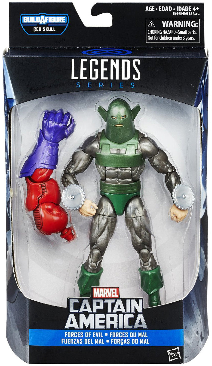 Marvel Legends Captain America 6 Inch Action Figure BAF Red Skull Onslaught - Whirlwind (Sub-Standard Packaging)