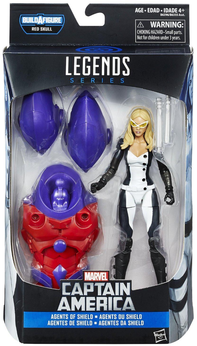 Marvel Legends Captain America 6 Inch Action Figure BAF Red Skull Onslaught - Mockingbird (Shelf Wear Packaging)