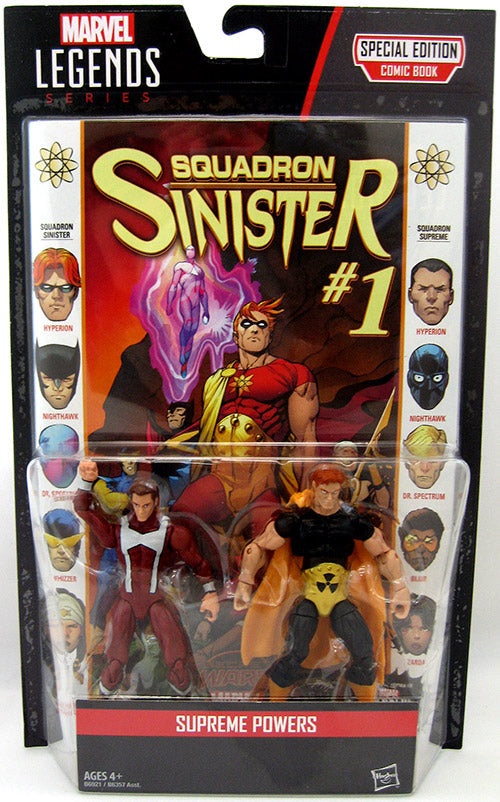 Marvel Legends 3.75 Inch Action Figure Comic 2-Pack (2016 Wave 2) - Supreme Powers Pack (Shelf Wear Packaging)