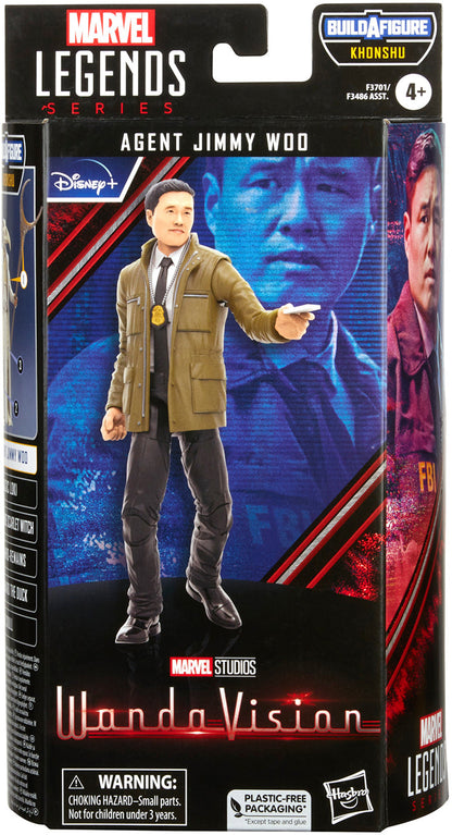 Marvel Legends Disney+ 6 Inch Action Figure BAF Khonshu - Agent Jimmy Woo (Non Mint Packaging)