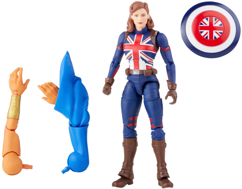 Marvel Legends Disney+ 6 Inch Action Figure What If BAF The Watcher - Captain Carter