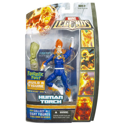Marvel Legends Fantastic Four 6 Inch Action Figures Ronan Series - The Human Torch (Shelf Wear Packaging)