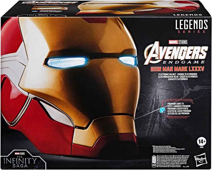 Marvel Legends Gear Life Size Prop Replica Avengers Endgame - Iron Man Mark LXXXV Helmet (Shelf Wear Packaging)
