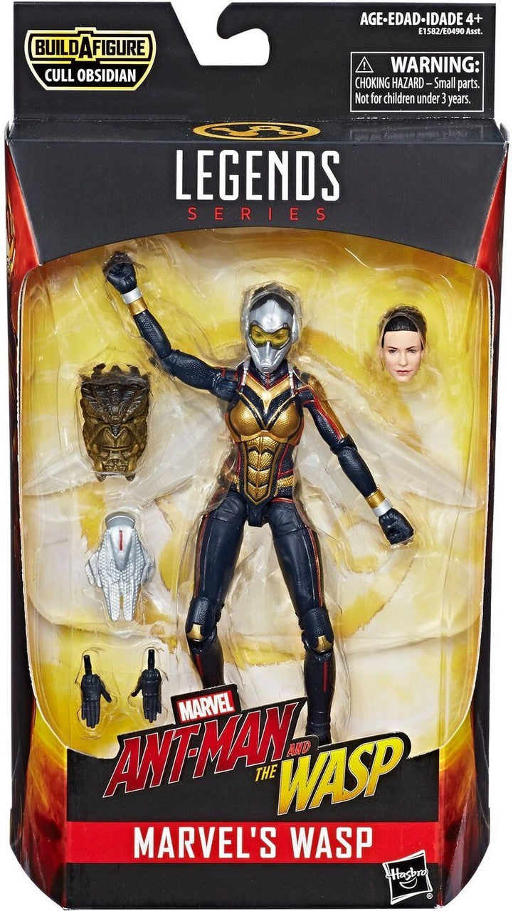 Marvel Legends Avengers 6 Inch Action Figure Cull Obsidian Series - Wasp (Shelf Wear Packaging)