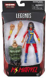 Marvel Legends Spider-Man 6 Inch Action Figure BAF Sandman - Ms. Marvel Kamala Khan (Sub-Standard Packaging)