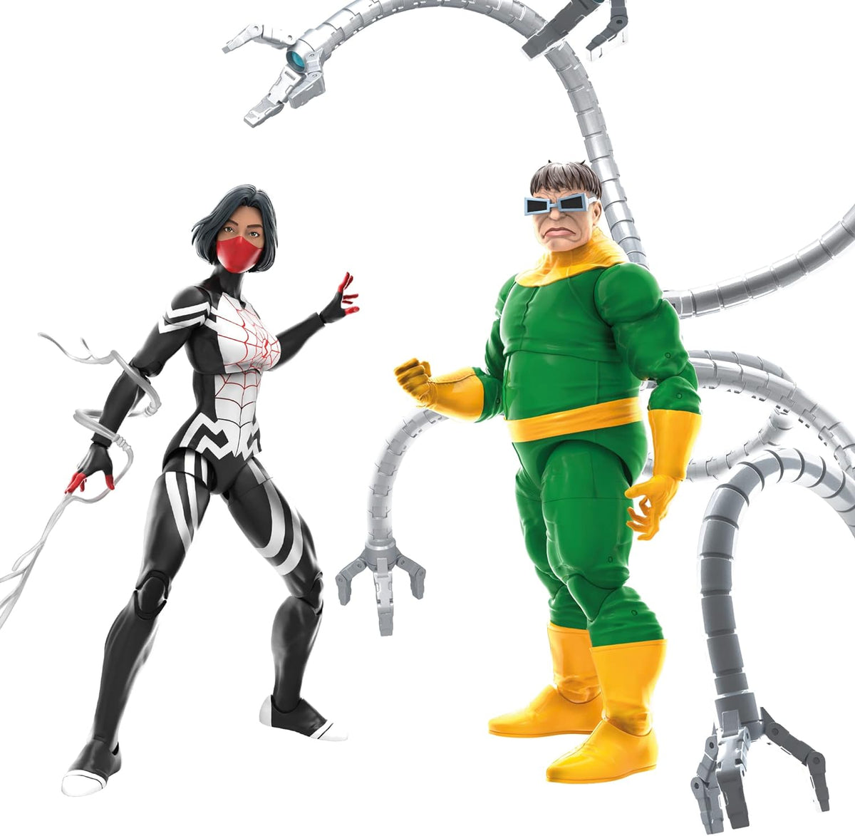 Marvel Legends Spider-Man 6 Inch Action Figure 2-Pack Exclusive - Silk and Doctor Octopus (Shelf Wear packaging)