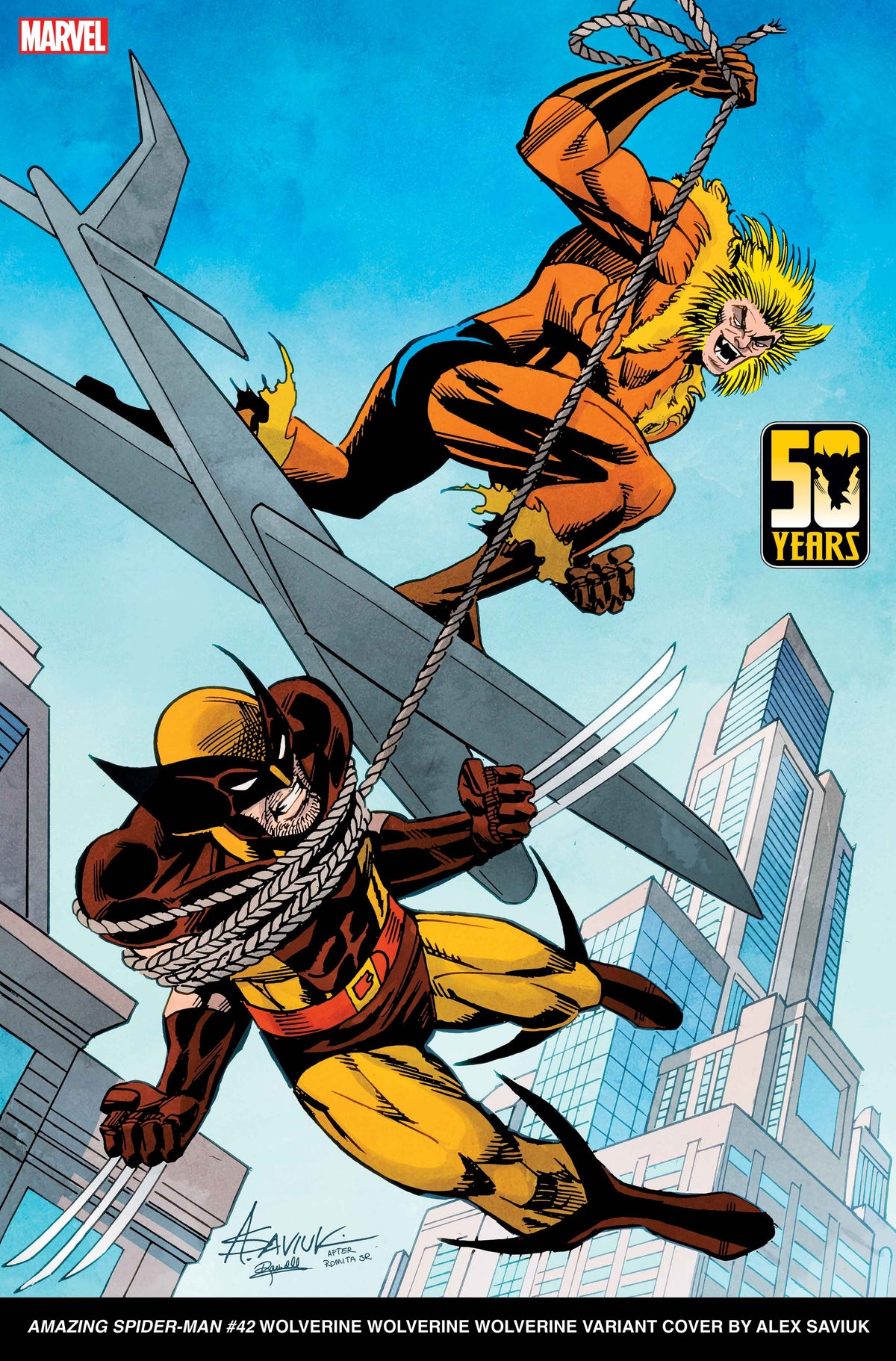 AMAZING SPIDER-MAN #42 ALEX SAVIUK WOLVERINE WOLVERINE WOLVERINE VAR