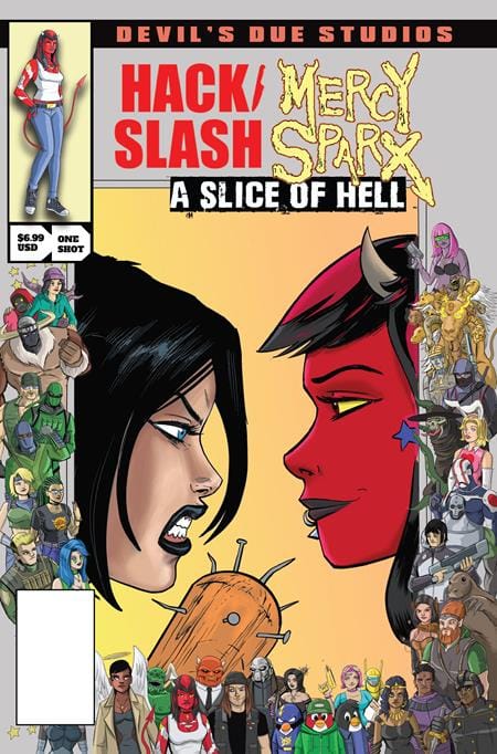 DEVILS DUE PRESENTS HACK SLASH MERCY SPARX #1 (ONE-SHOT) CVR B TIM SEELEY JOSH BLAYLOCK HOMAGE VAR (MR) (Release Date: 08/05/2026)