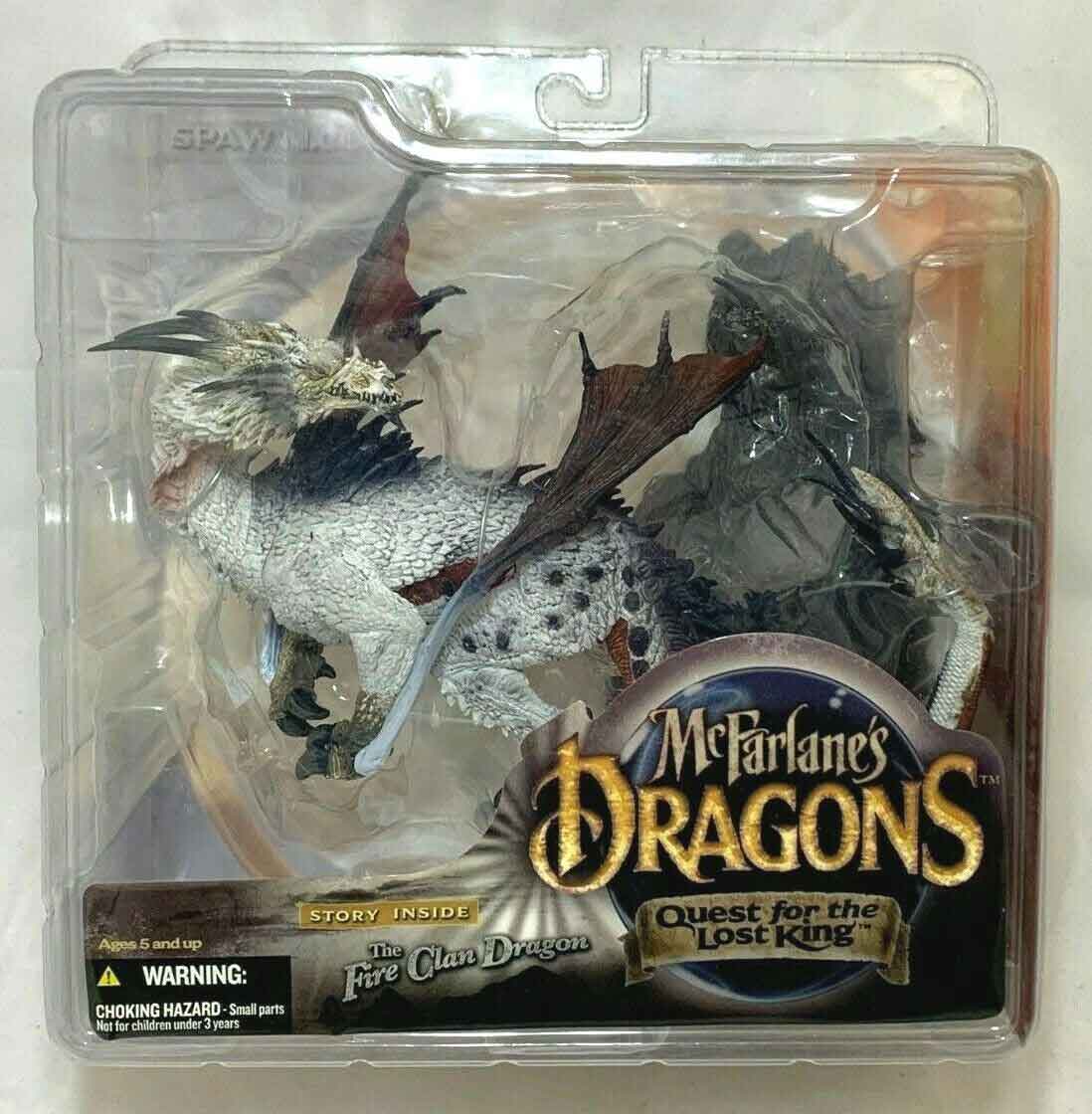 McFarlane Dragons Quest For The Lost King 6 Inch Static Figure   - Fire Clan Dragon