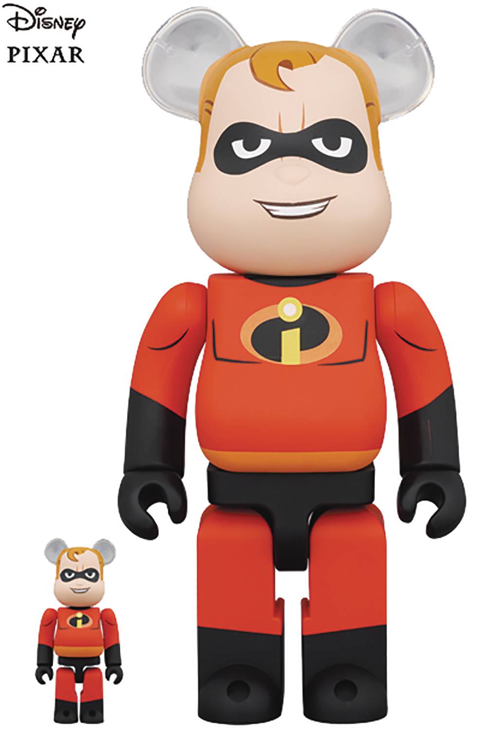 Medicom Toy: Bearbrick - Mr. Incredible 100% & 400% 2-Pack (Incredibles)