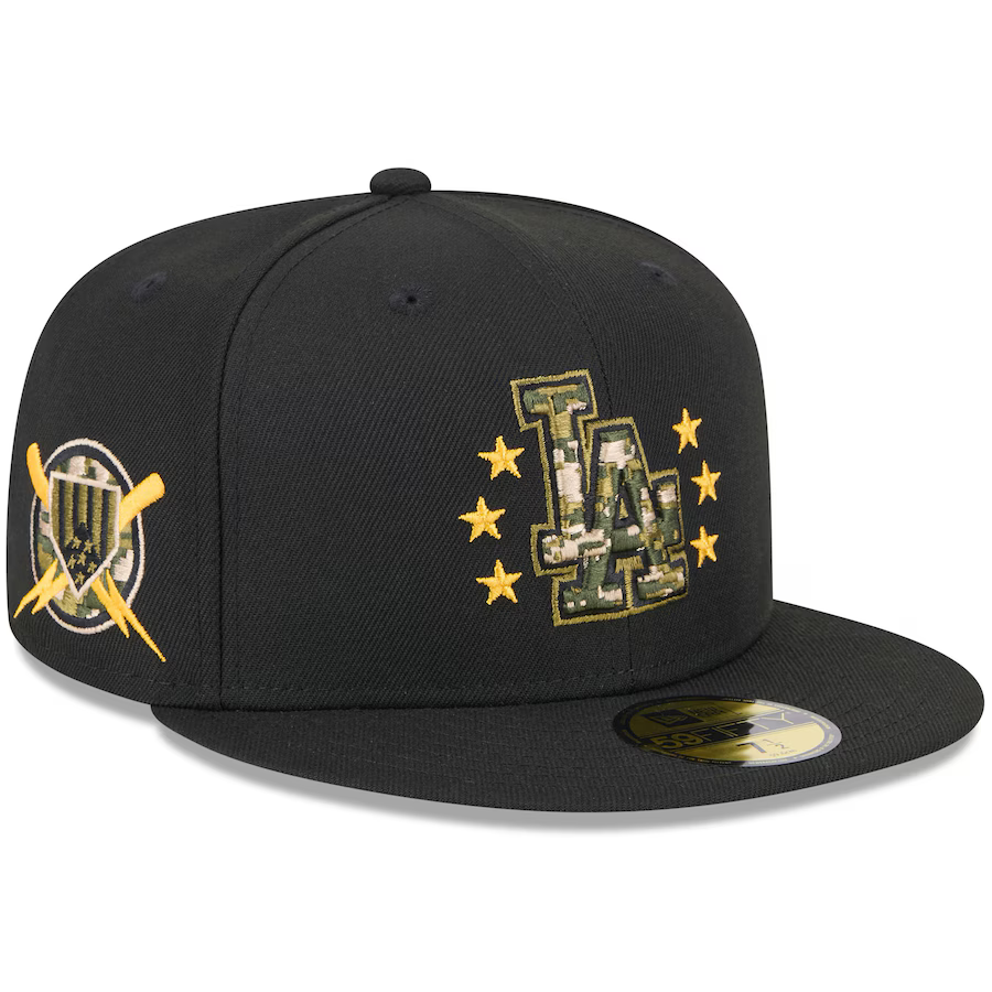 New Era Los Angeles Dodgers Armed Forces Day On-Field 59FIFTY Fitted Hat 2024
