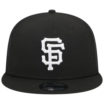 New Era San Francisco Giants Trucker 9FIFTY Snapback Hat-Black/White