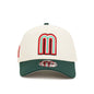 New Era Mexico WBC  9FORTY A-Frame Snapback Hat-Chrome/Dark Green
