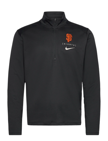 Nike San Francisco Giants Quarter-Zip Pullover Trainer- Black