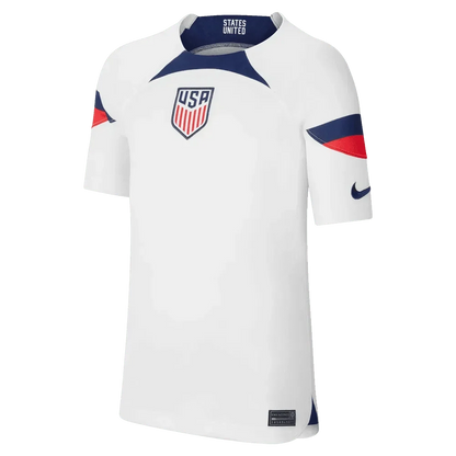 Nike 2022-23 USMNT Home Youth Jersey White-Loyal Blue