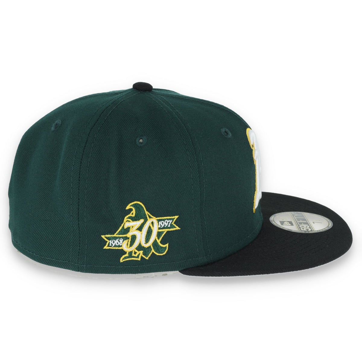 NEW ERA OAKLAND ATHLETICS 30TH ANNIVERSARY SIDE PATCH 59FIFTY FITTED- GREEN