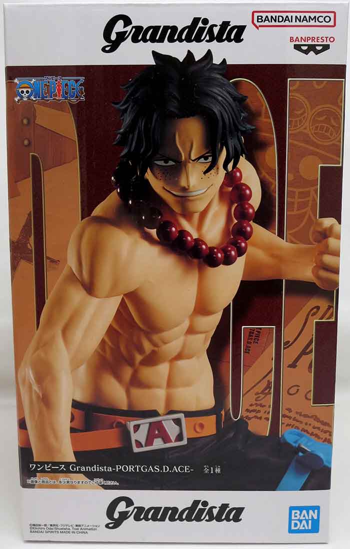 One Piece 8 Inch Statue Figure Grandista - Portgas D. Ace