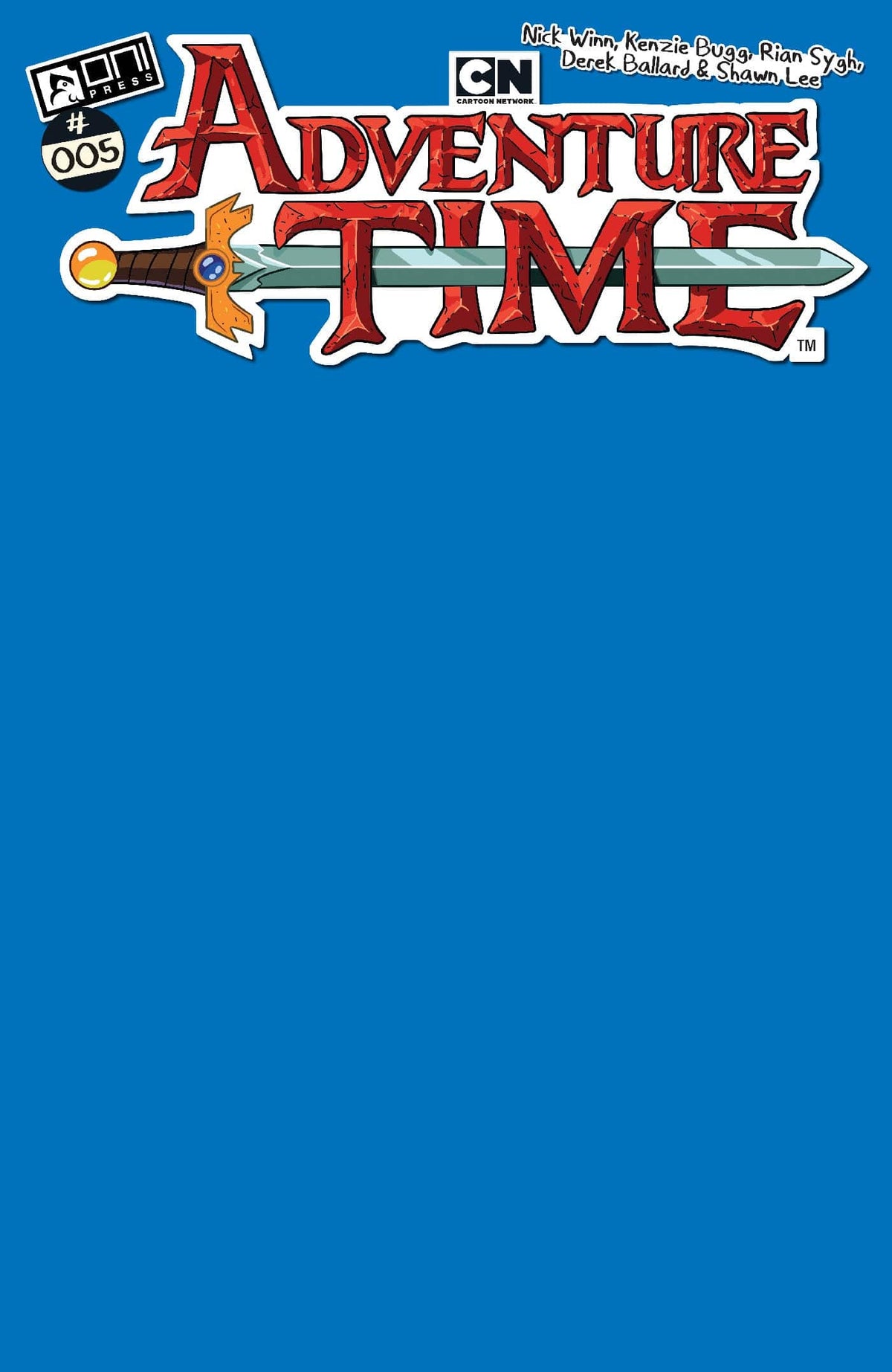 ADVENTURE TIME (2025) #5 CVR C ICE KING BLUE BLANK SKETCH VAR