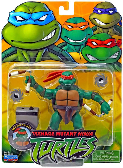 PLAYMATES TOYS: TEENAGE MUTANT NINJA TURTLES - CLASSIC FIGURES SERIES 1 - MICHELANGELO