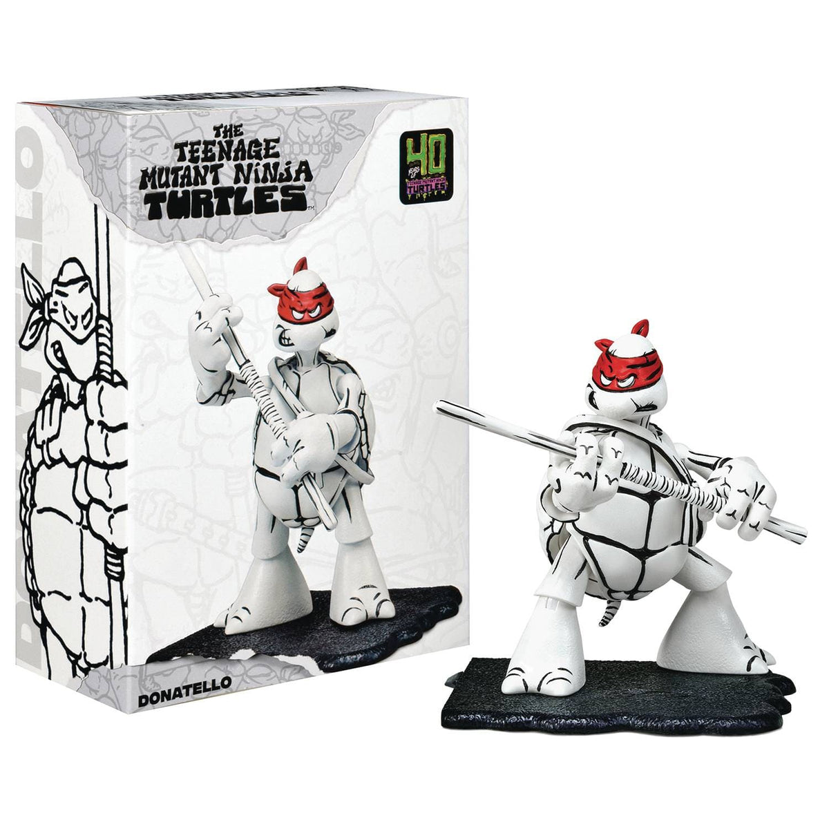 PLAYMATES: TMNT - BLACK & WHITE SKETCH DONATELLO PX ACTION FIGURE