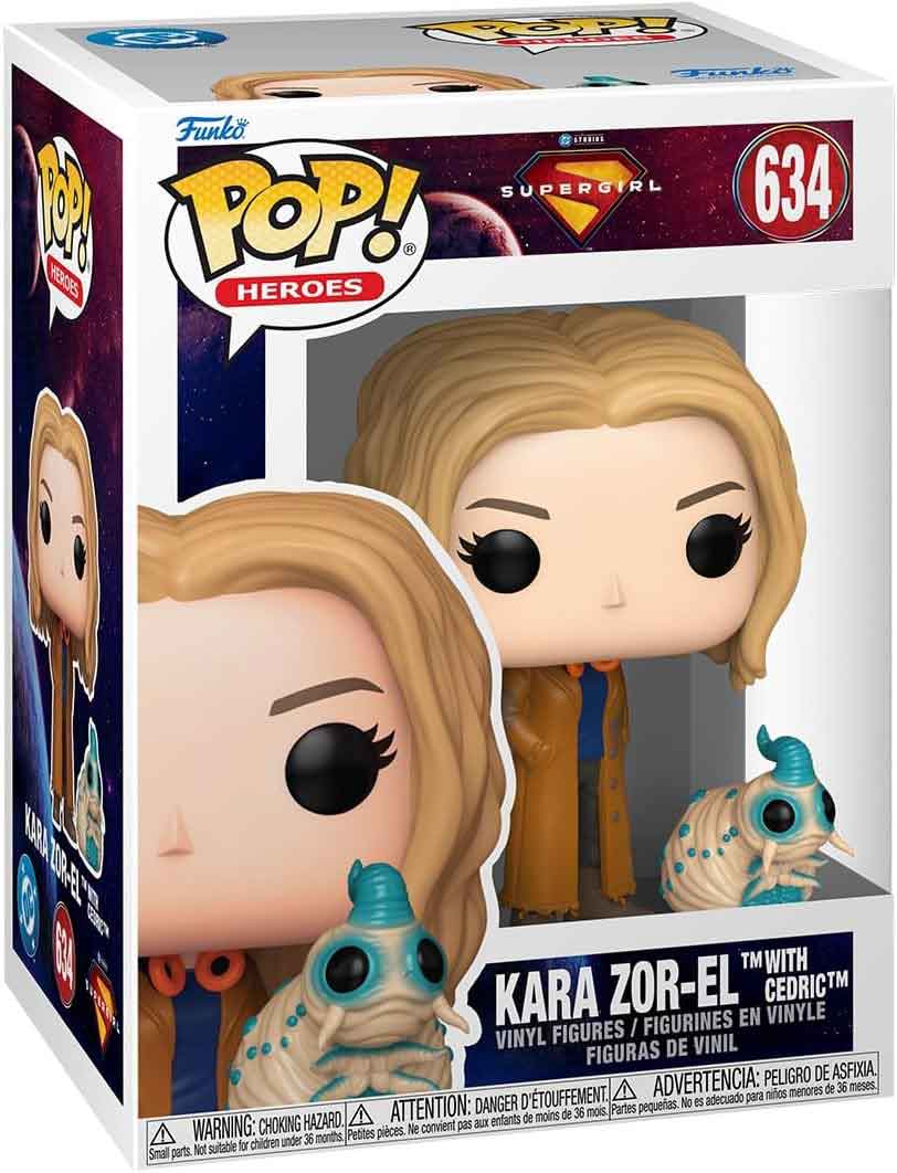 Pop DC Heroes Supergirl 3.75 Inch Action Figure - Kara Zor-El with Cedric #634