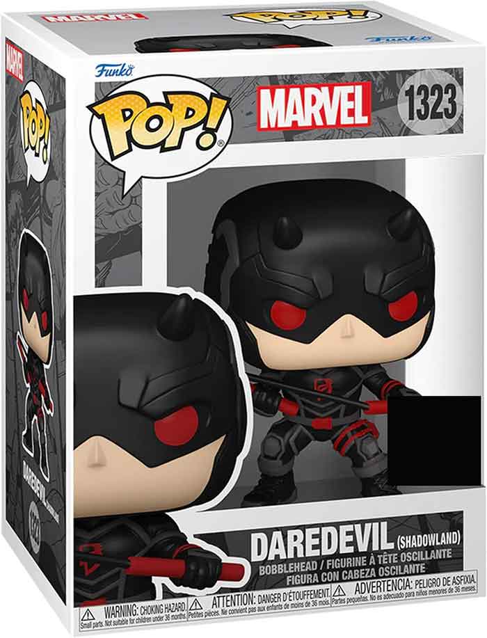 Pop Marvel Daredevil 3.75 Inch Action Figure Exclusive - Shadowland Daredevil #1323 (Sub-Standard Packaging)