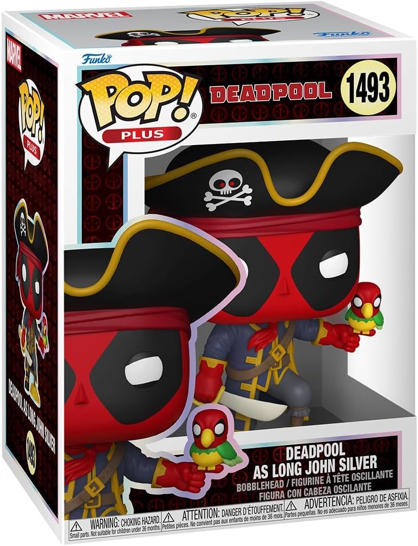 Pop Marvel Deadpool 3.75 Inch Action Figure Plus - Deadpool as Long John Silver #1493