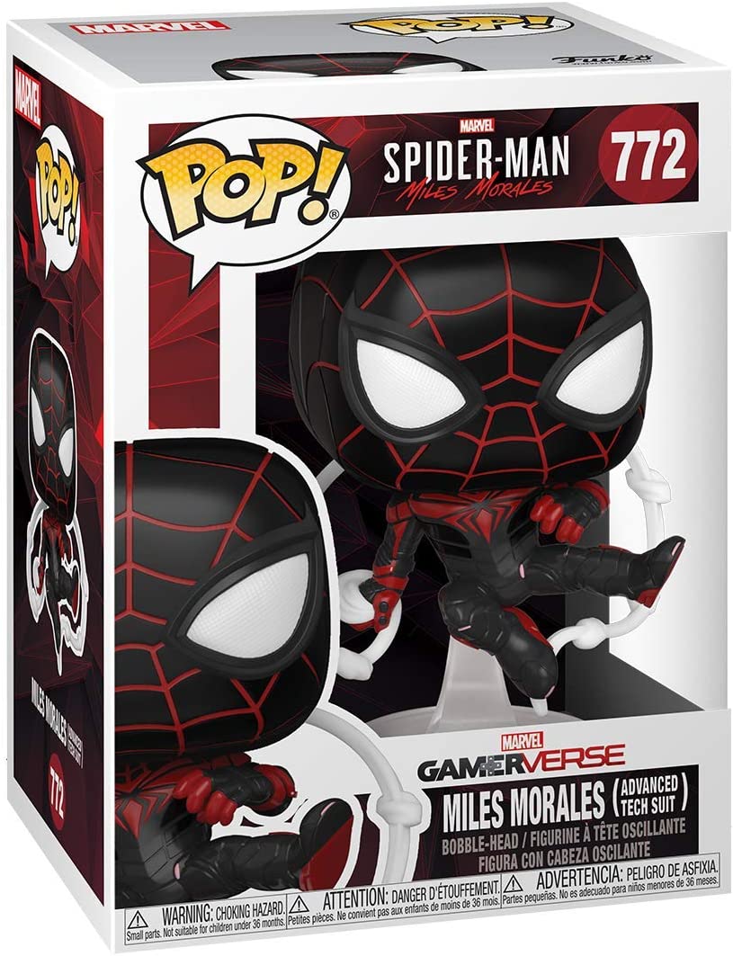 Pop Marvel Gamerverse 3.75 Inch Action Figure - Miles Morales (Advanced Tech Suit) #772 (Sub-Standard Packaging)