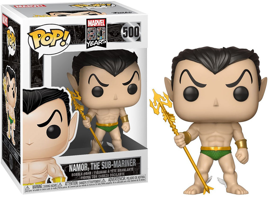 Pop Marvel 3.75 Inch Action Figure Marvel 80 Years - Namor The Sub-Mariner #500