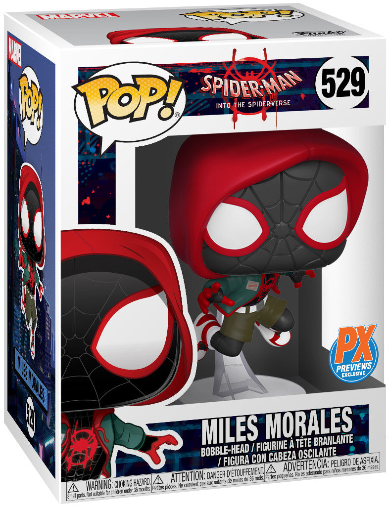 Pop Marvel 3.75 Inch Action Figure Spider-Man Into The Spiderverse - Miles Morales #529 Exclusive (Non Mint Packaging)