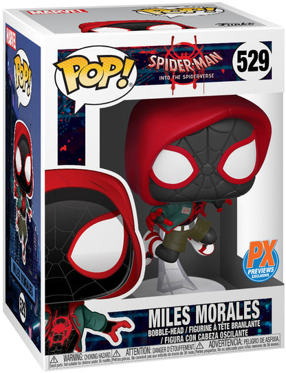 Pop Marvel 3.75 Inch Action Figure Spider-Man Into The Spiderverse - Miles Morales #529 Exclusive (Non Mint Packaging)